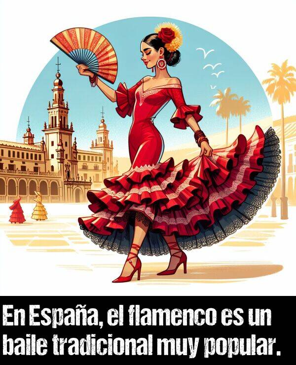 espaa: En Espaa, el flamenco es un baile tradicional muy popular.