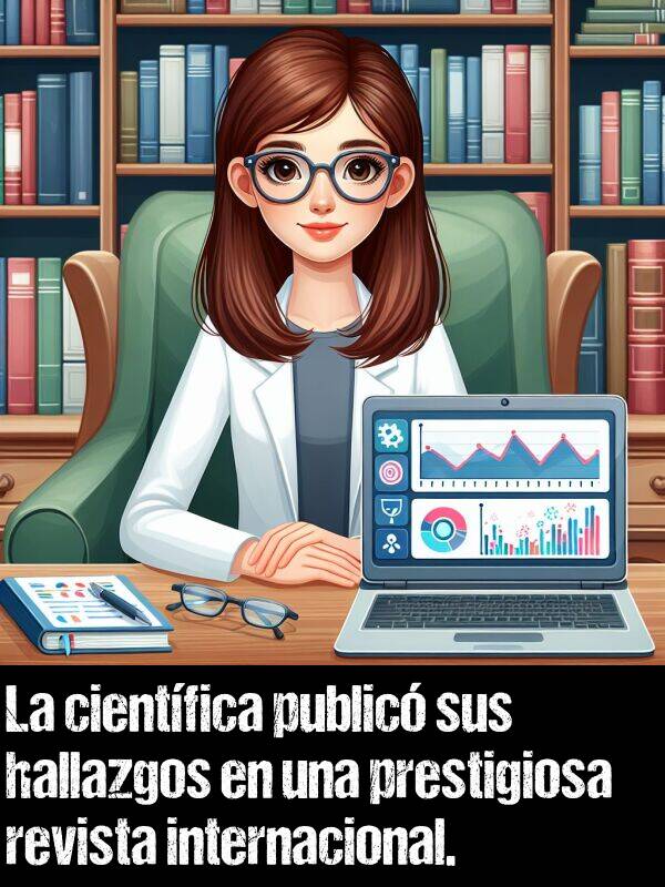 public: La cientfica public sus hallazgos en una prestigiosa revista internacional.