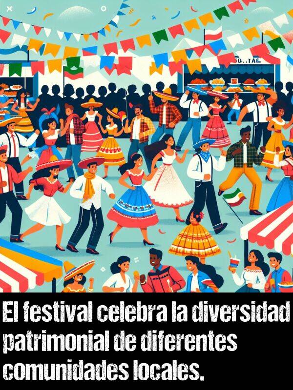 comunidades: El festival celebra la diversidad patrimonial de diferentes comunidades locales.