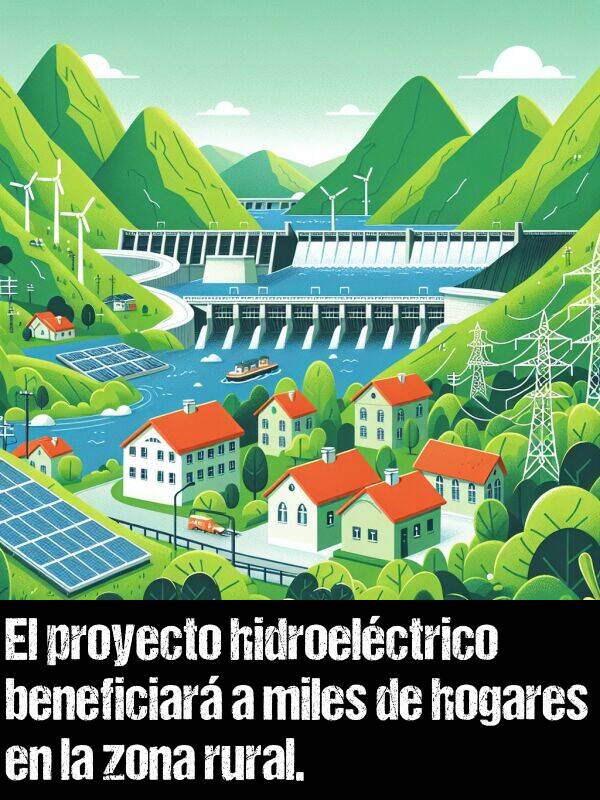 miles: El proyecto hidroelctrico beneficiar a miles de hogares en la zona rural.