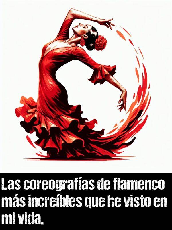 he: Las coreografas de flamenco ms increbles que he visto en mi vida.