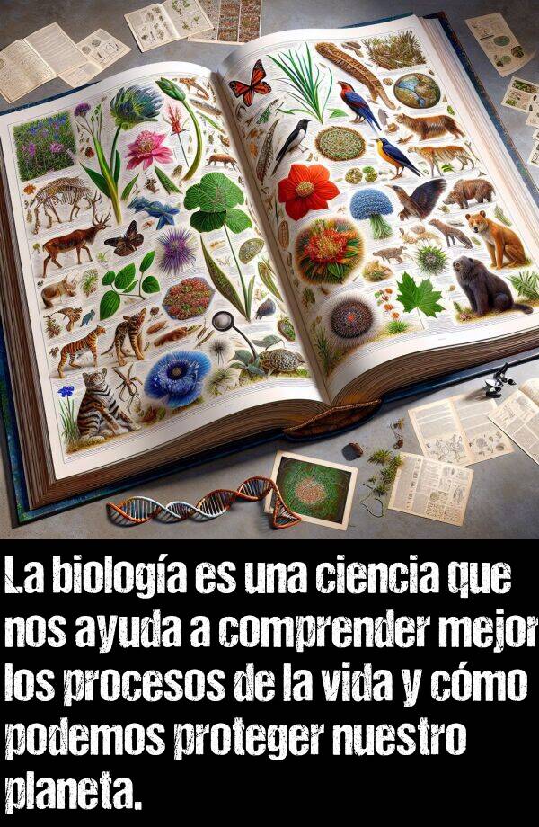 cmo: La biologa es una ciencia que nos ayuda a comprender mejor los procesos de la vida y cmo podemos proteger nuestro planeta.