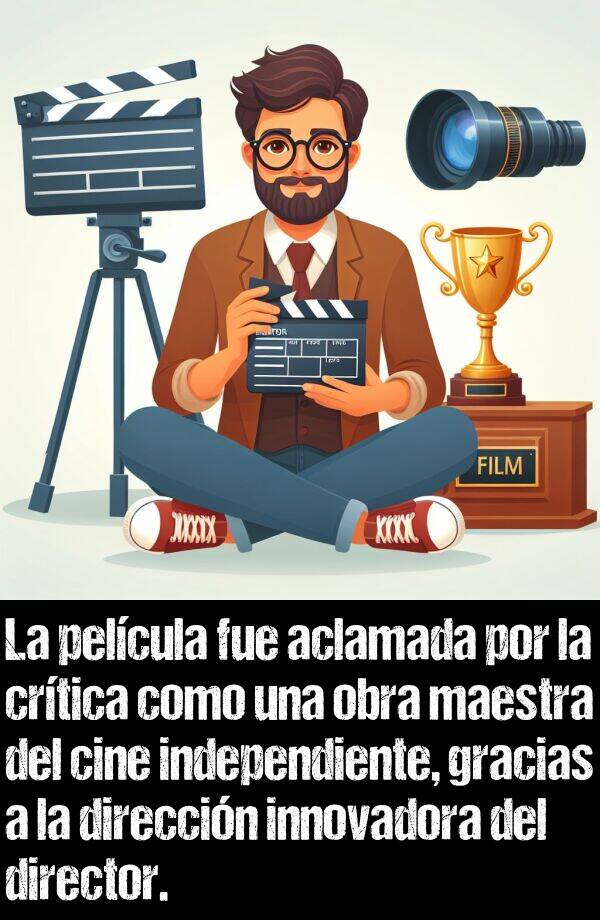 independiente: La pelcula fue aclamada por la crtica como una obra maestra del cine independiente, gracias a la direccin innovadora del director.