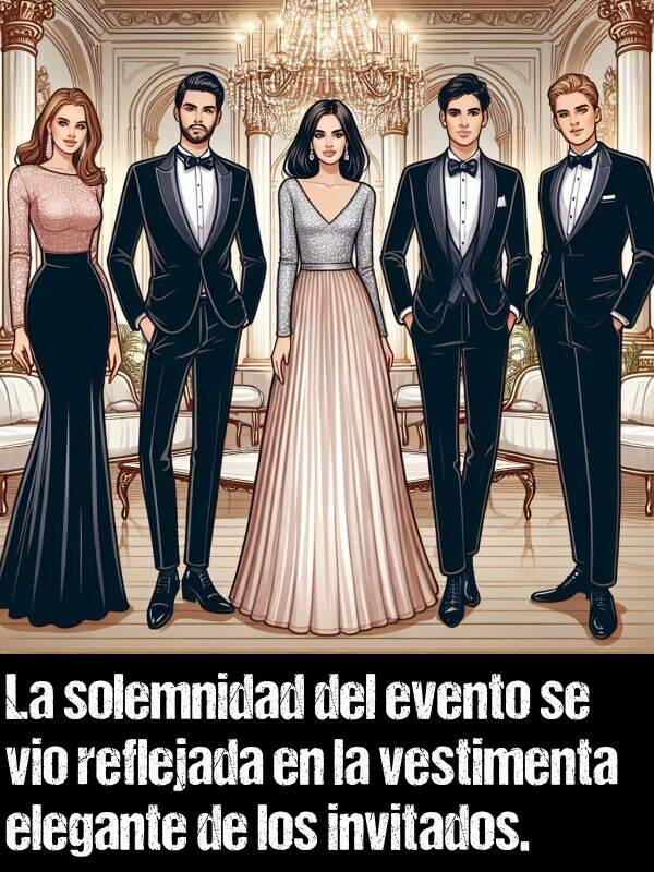 evento: La solemnidad del evento se vio reflejada en la vestimenta elegante de los invitados.