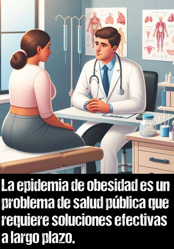 soluciones: La epidemia de obesidad es un problema de salud pblica que requiere soluciones efectivas a largo plazo.