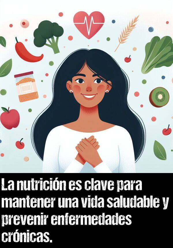 nutricin: La nutricin es clave para mantener una vida saludable y prevenir enfermedades crnicas.