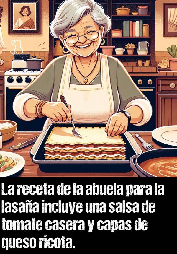 casera: La receta de la abuela para la lasaa incluye una salsa de tomate casera y capas de queso ricota.