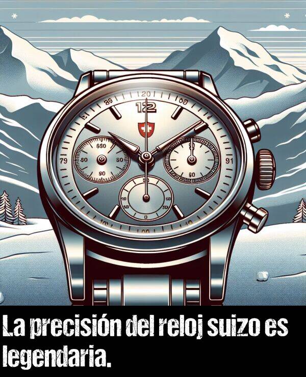 precisin: La precisin del reloj suizo es legendaria.