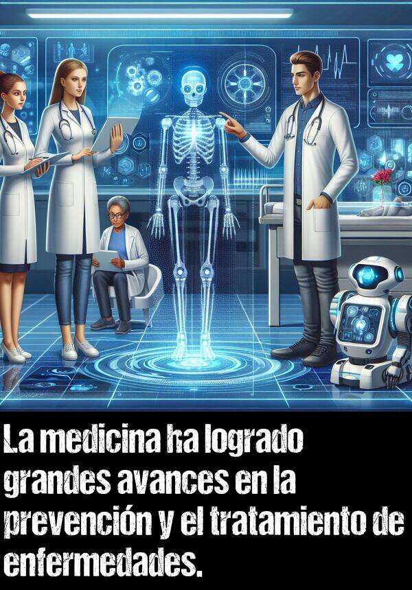 prevencin: La medicina ha logrado grandes avances en la prevencin y el tratamiento de enfermedades.