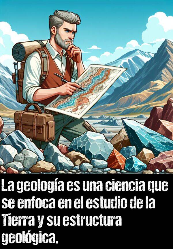 geologa: La geologa es una ciencia que se enfoca en el estudio de la Tierra y su estructura geolgica.