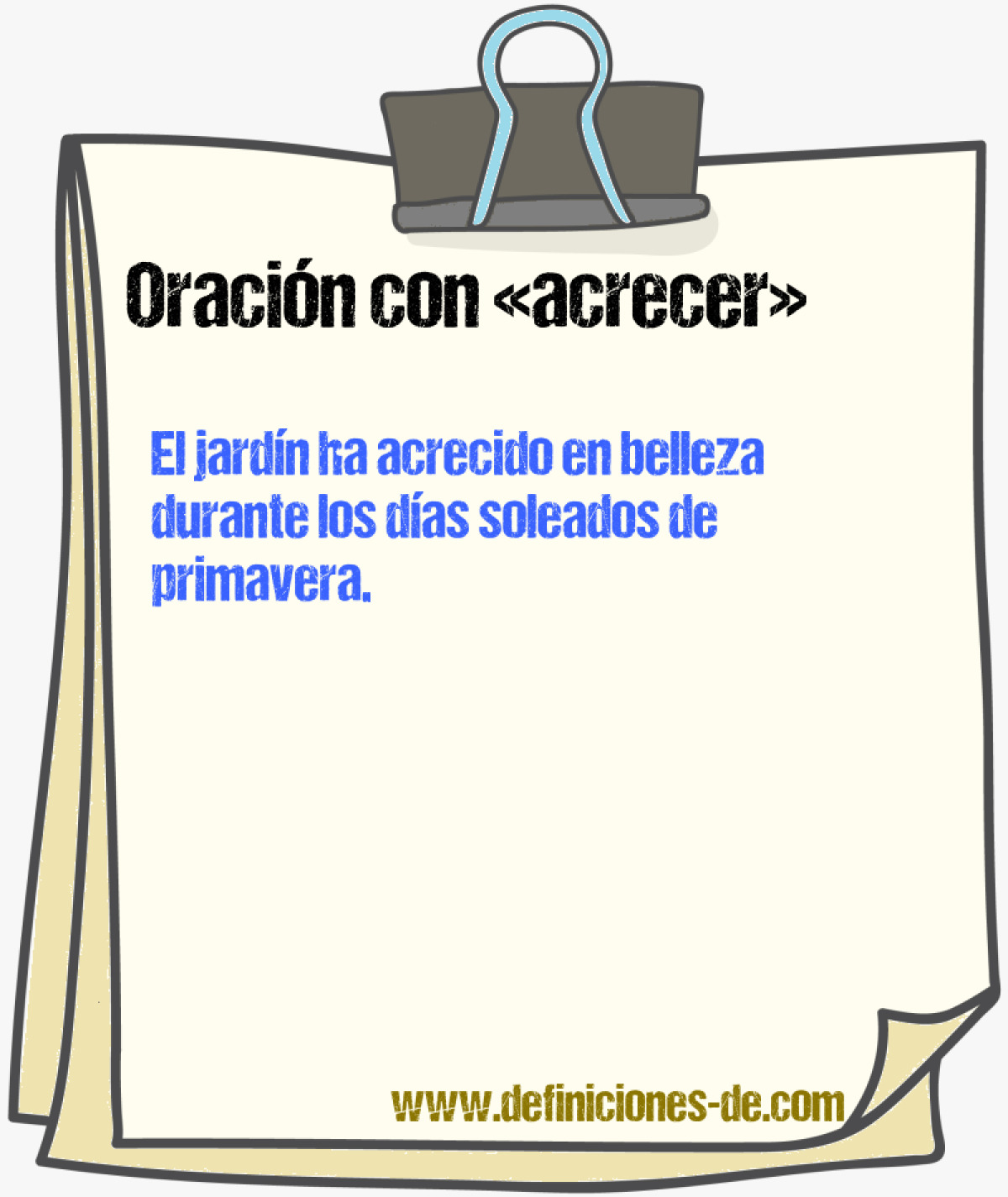 Ejemplos de oraciones con acrecer