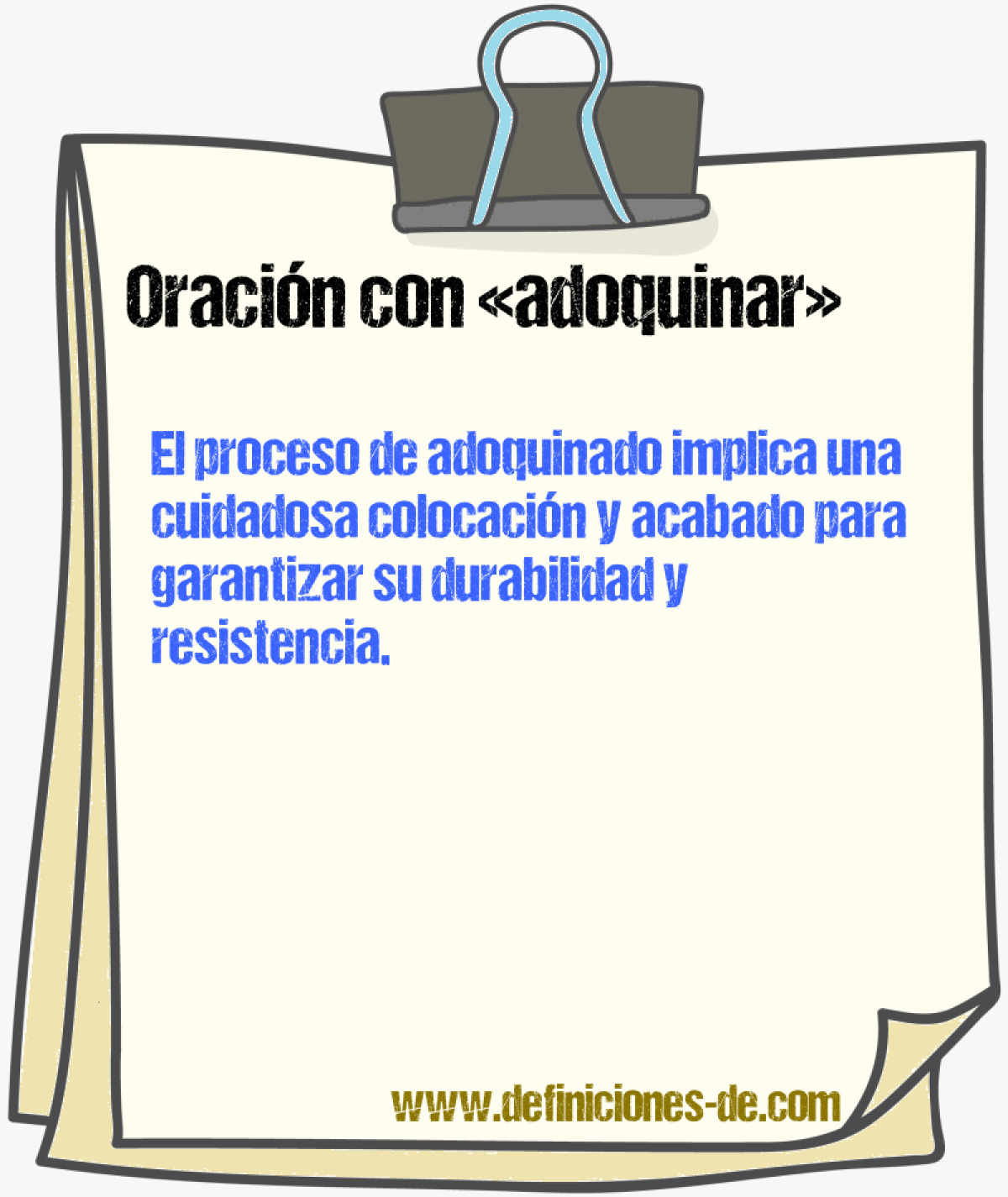 Ejemplos de oraciones con adoquinar