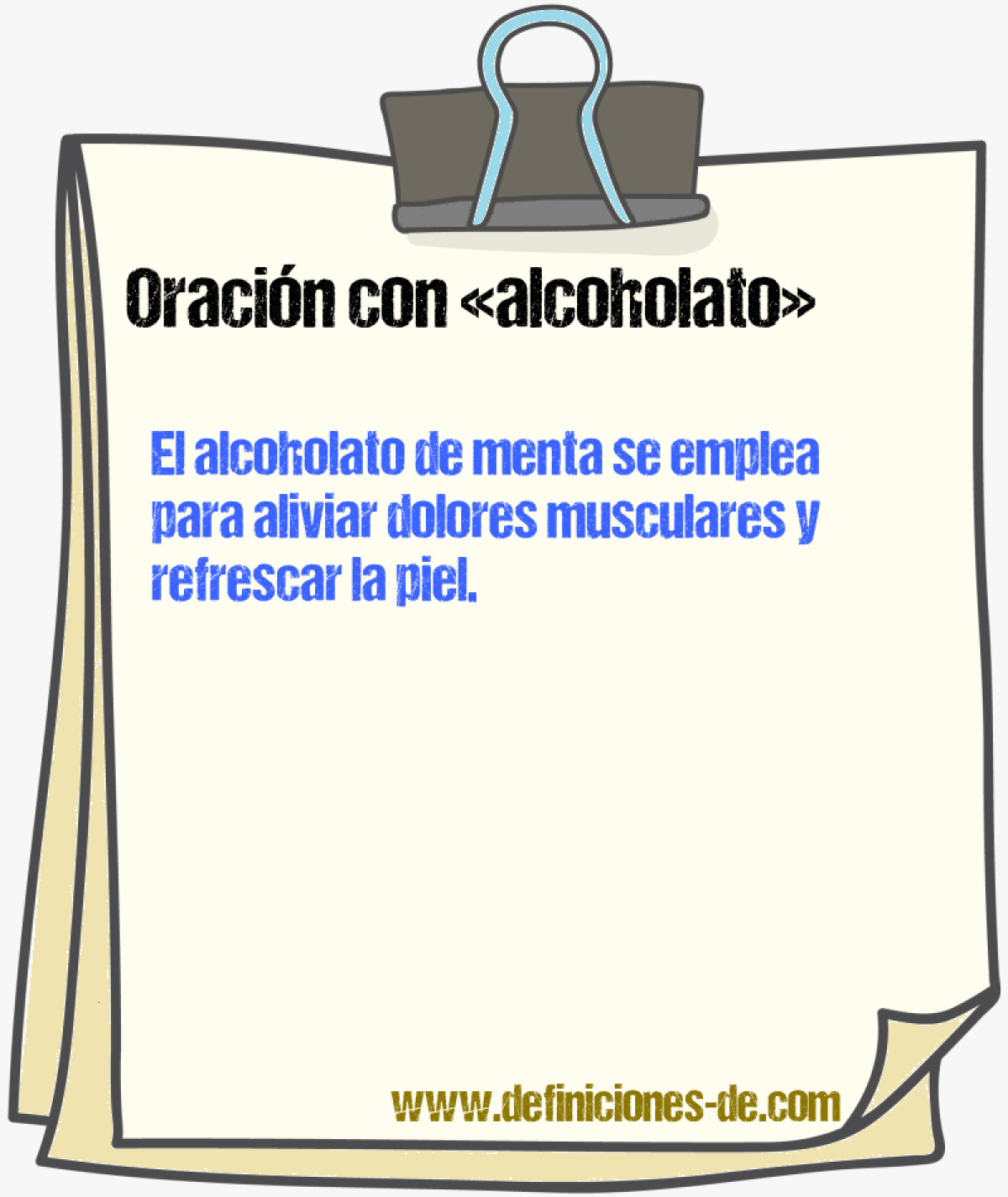 Ejemplos de oraciones con alcoholato