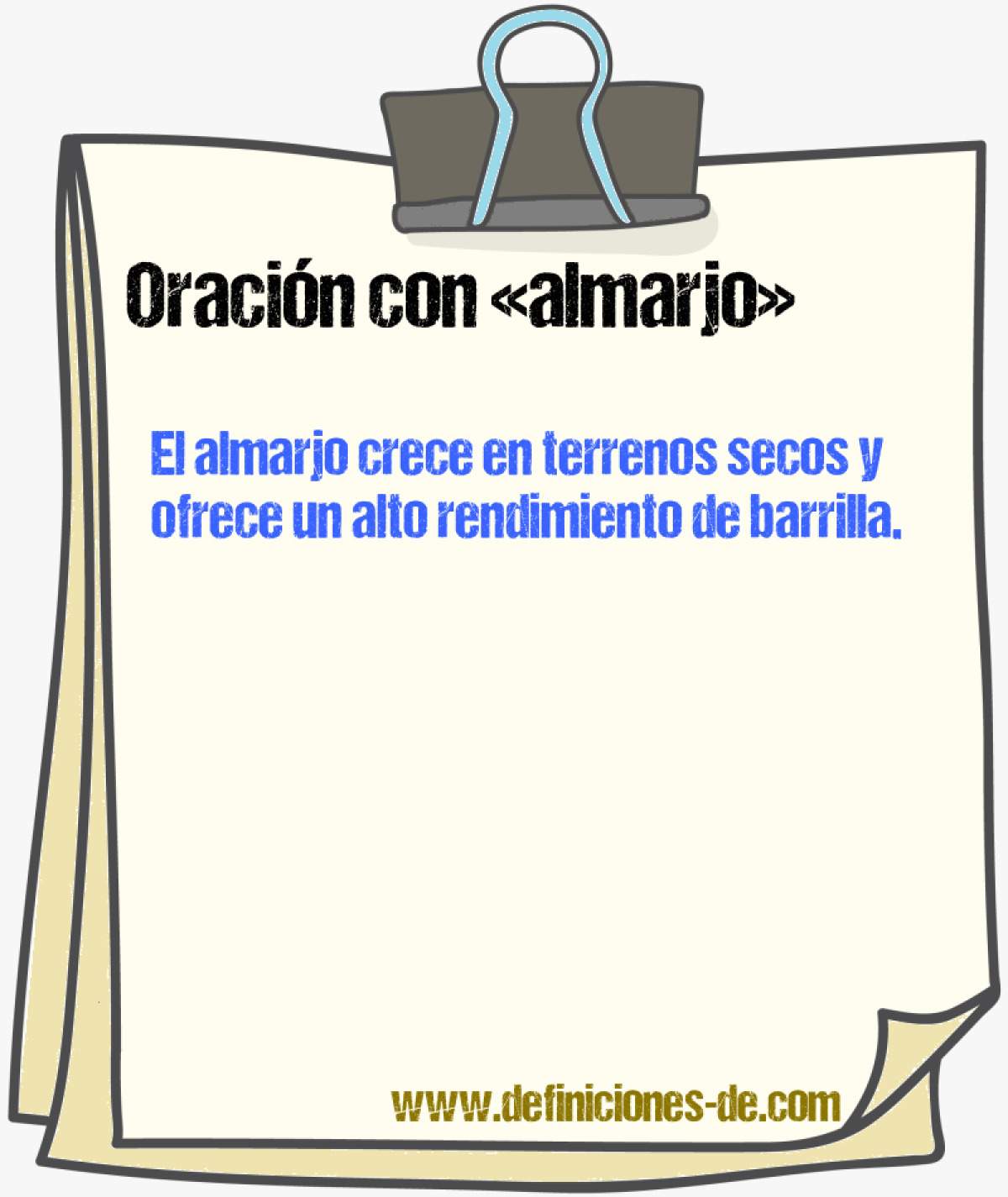 Ejemplos de oraciones con almarjo