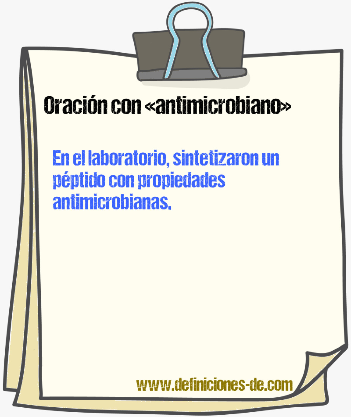 Ejemplos de oraciones con antimicrobiano