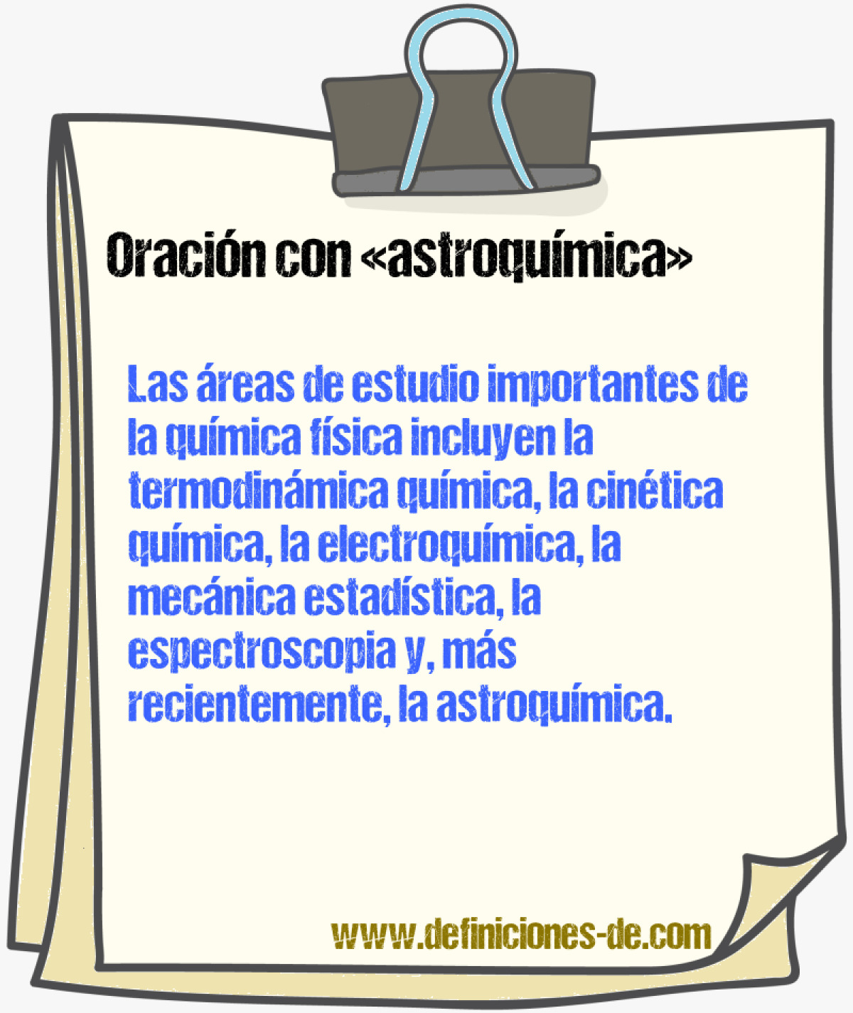 Ejemplos de oraciones con astroqumica