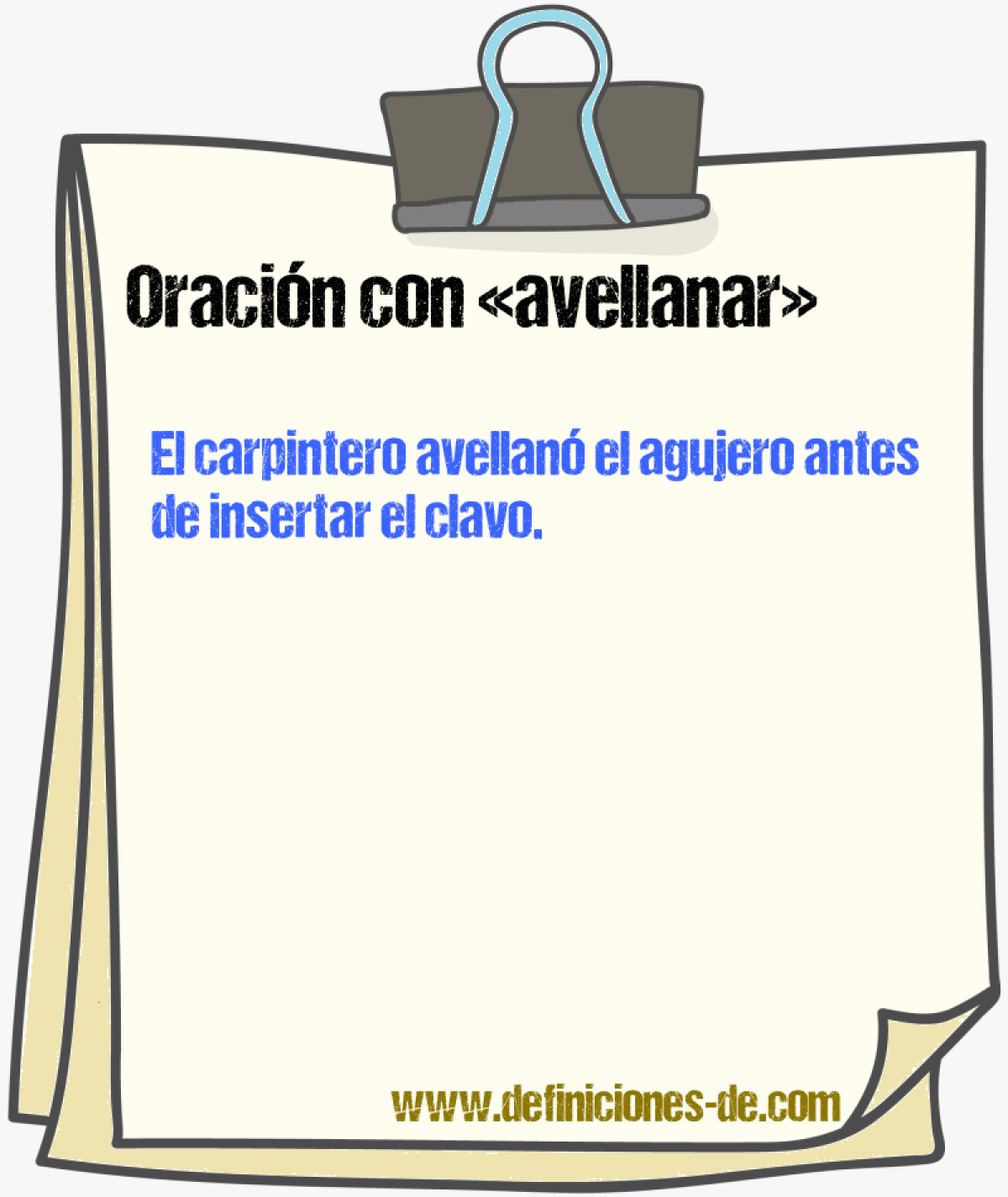 Ejemplos de oraciones con avellanar