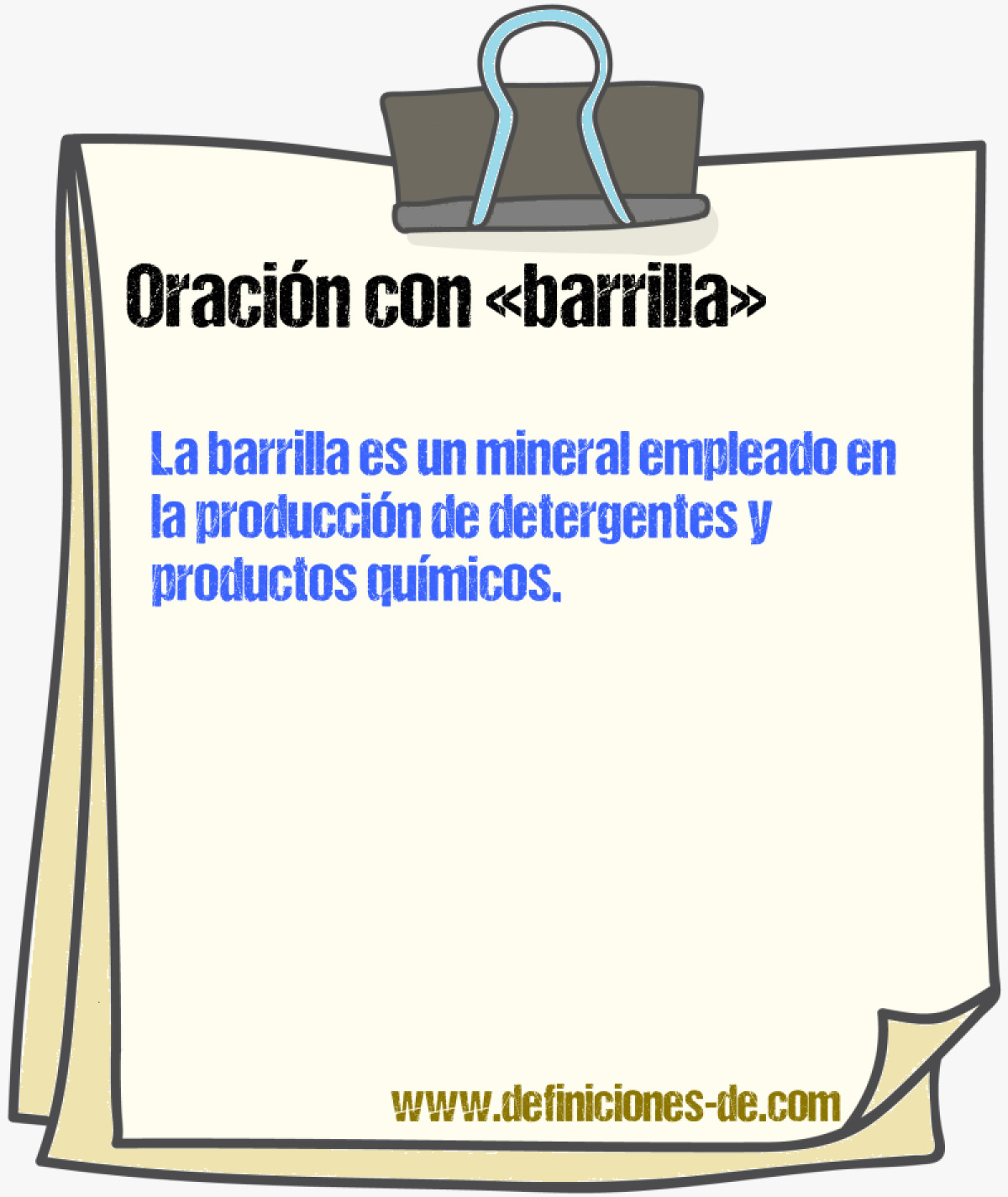 Ejemplos de oraciones con barrilla