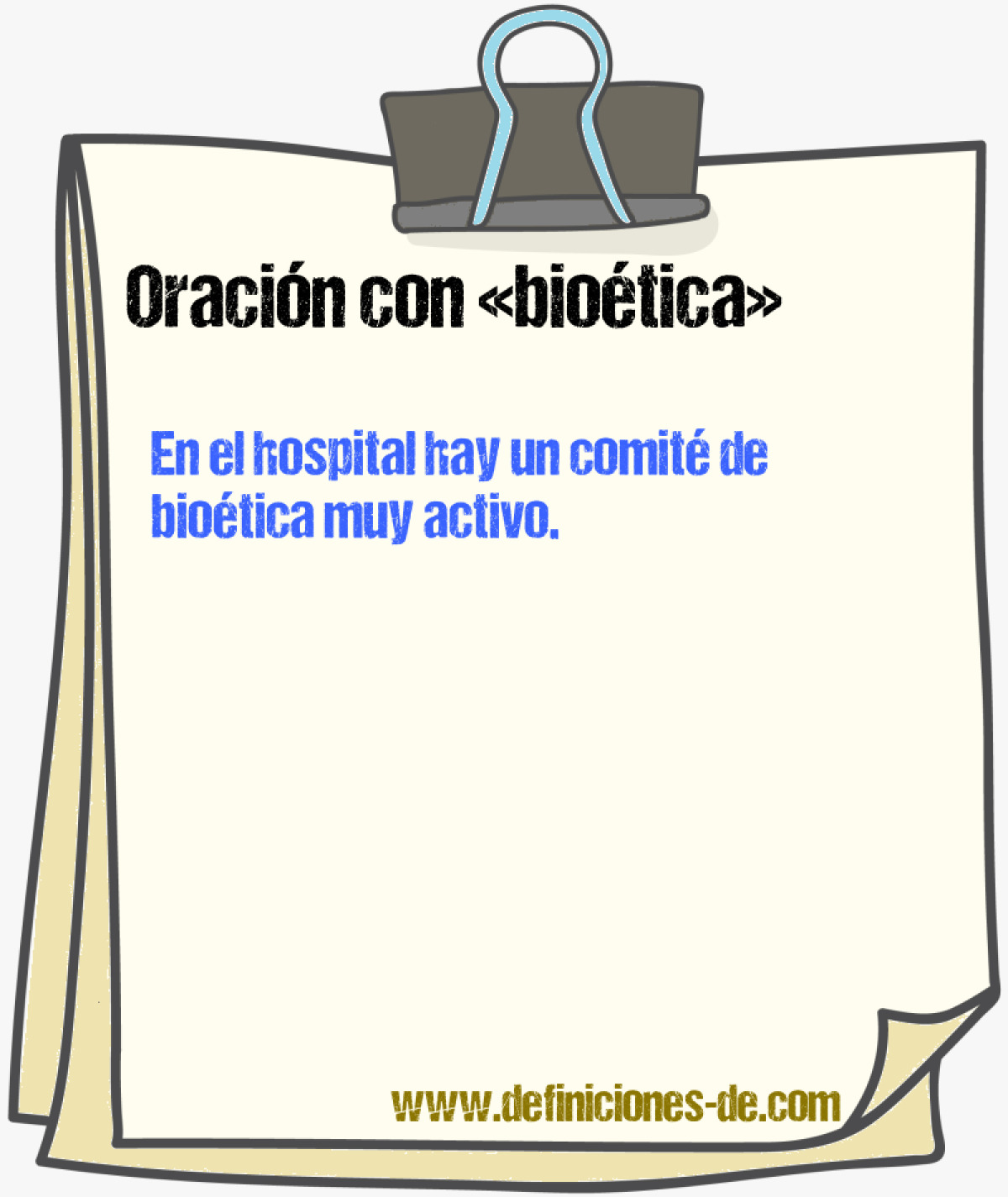 Ejemplos de oraciones con biotica