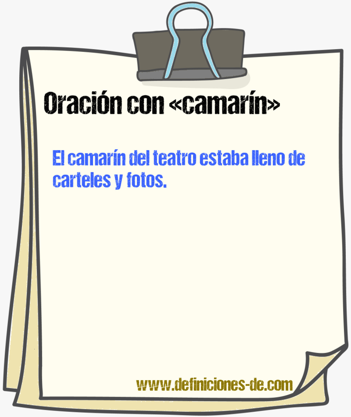 Ejemplos de oraciones con camarn