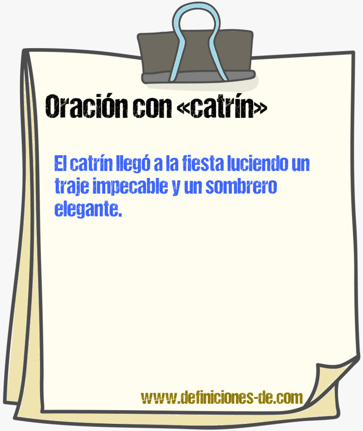 Ejemplos de oraciones con catrn