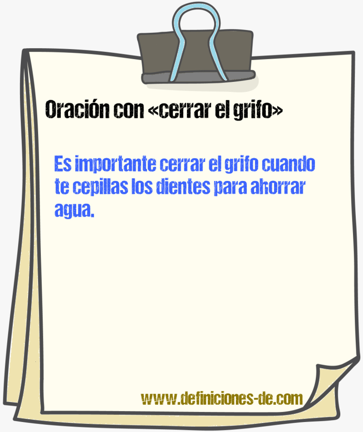 Ejemplos de oraciones con cerrar el grifo