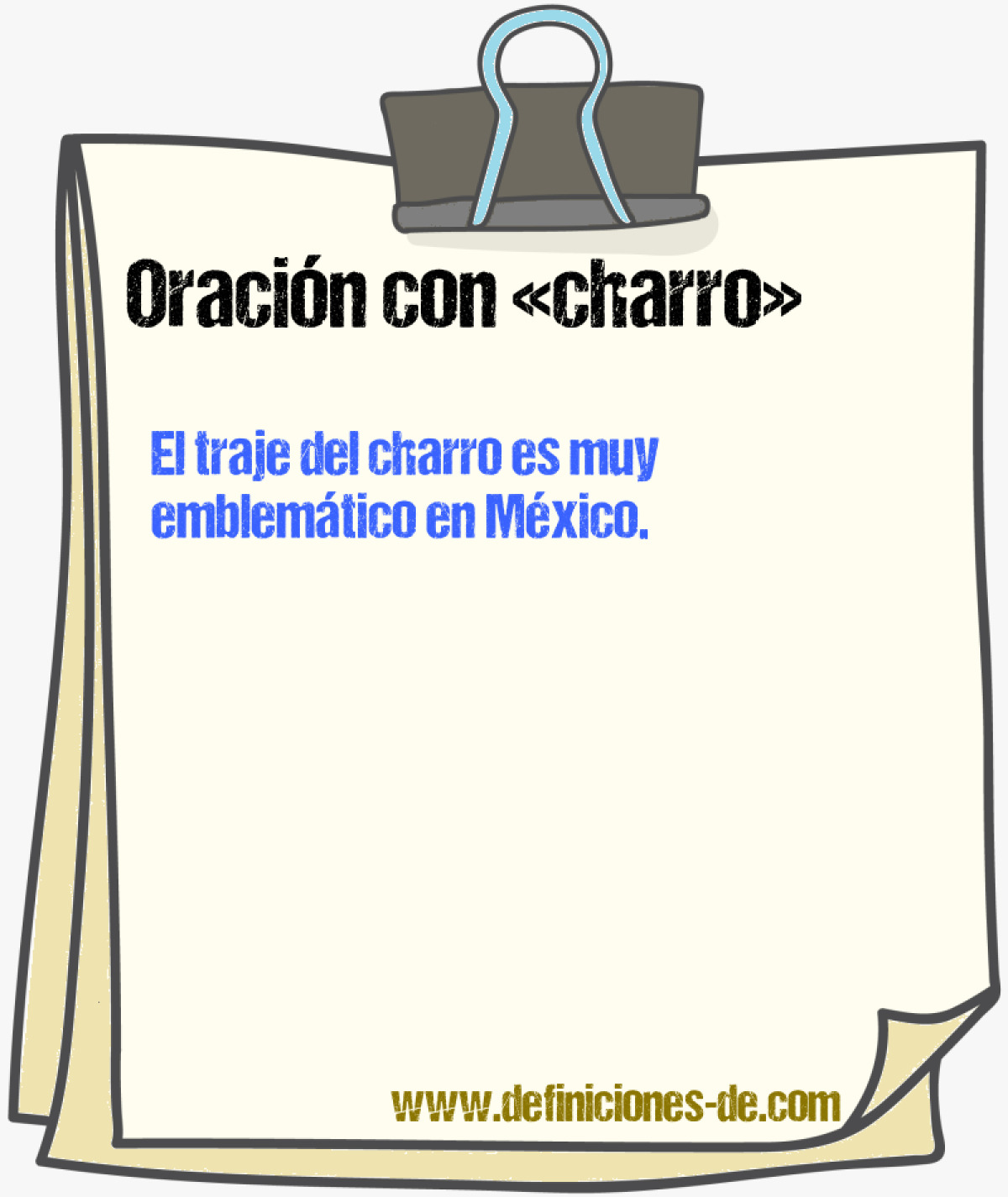 Ejemplos de oraciones con charro