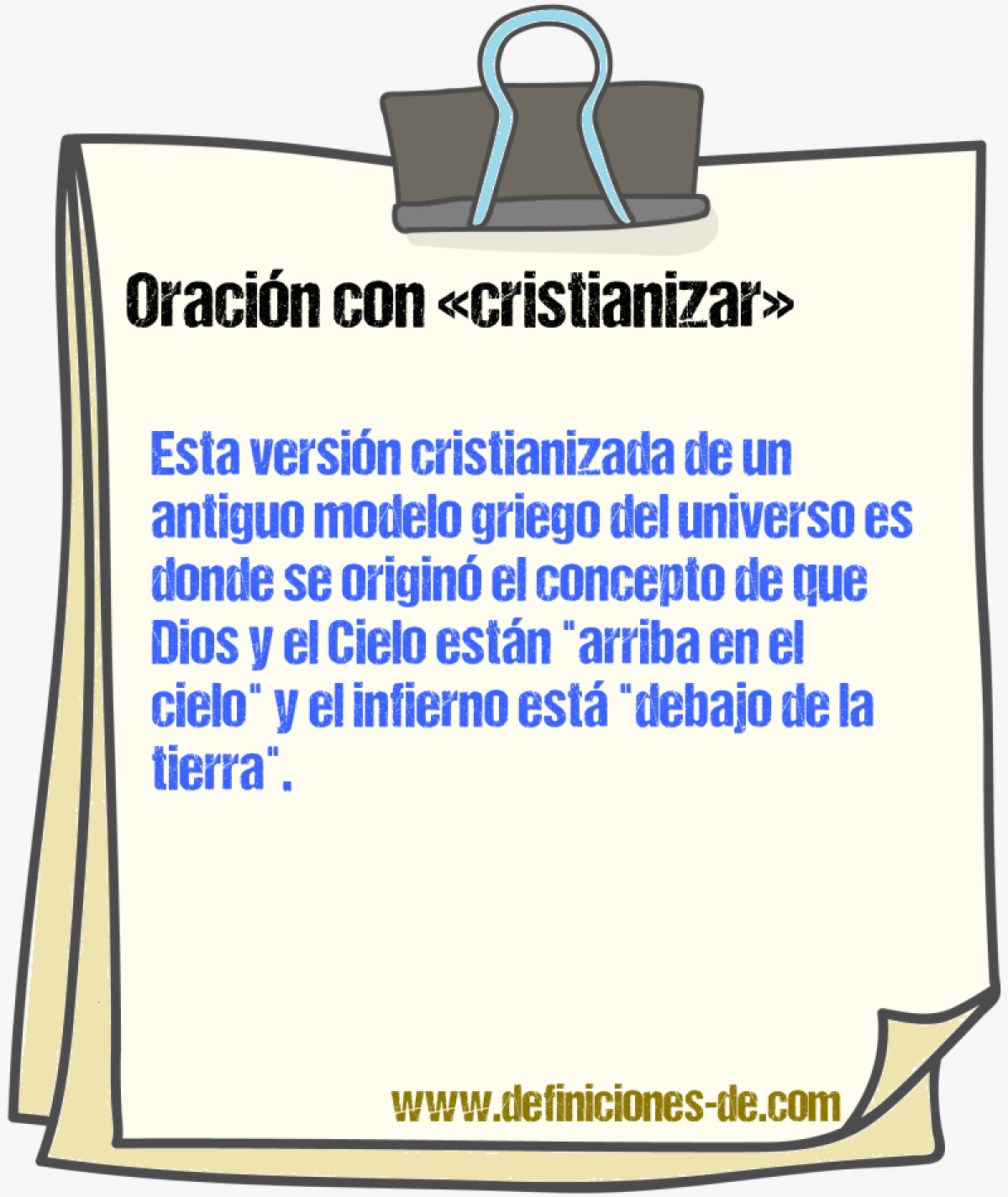 Ejemplos de oraciones con cristianizar