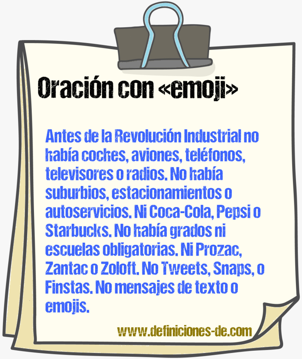 Ejemplos de oraciones con emoji