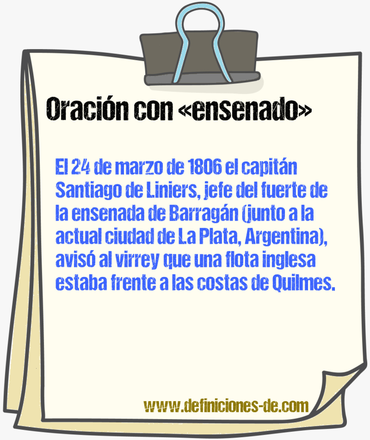 Ejemplos de oraciones con ensenado