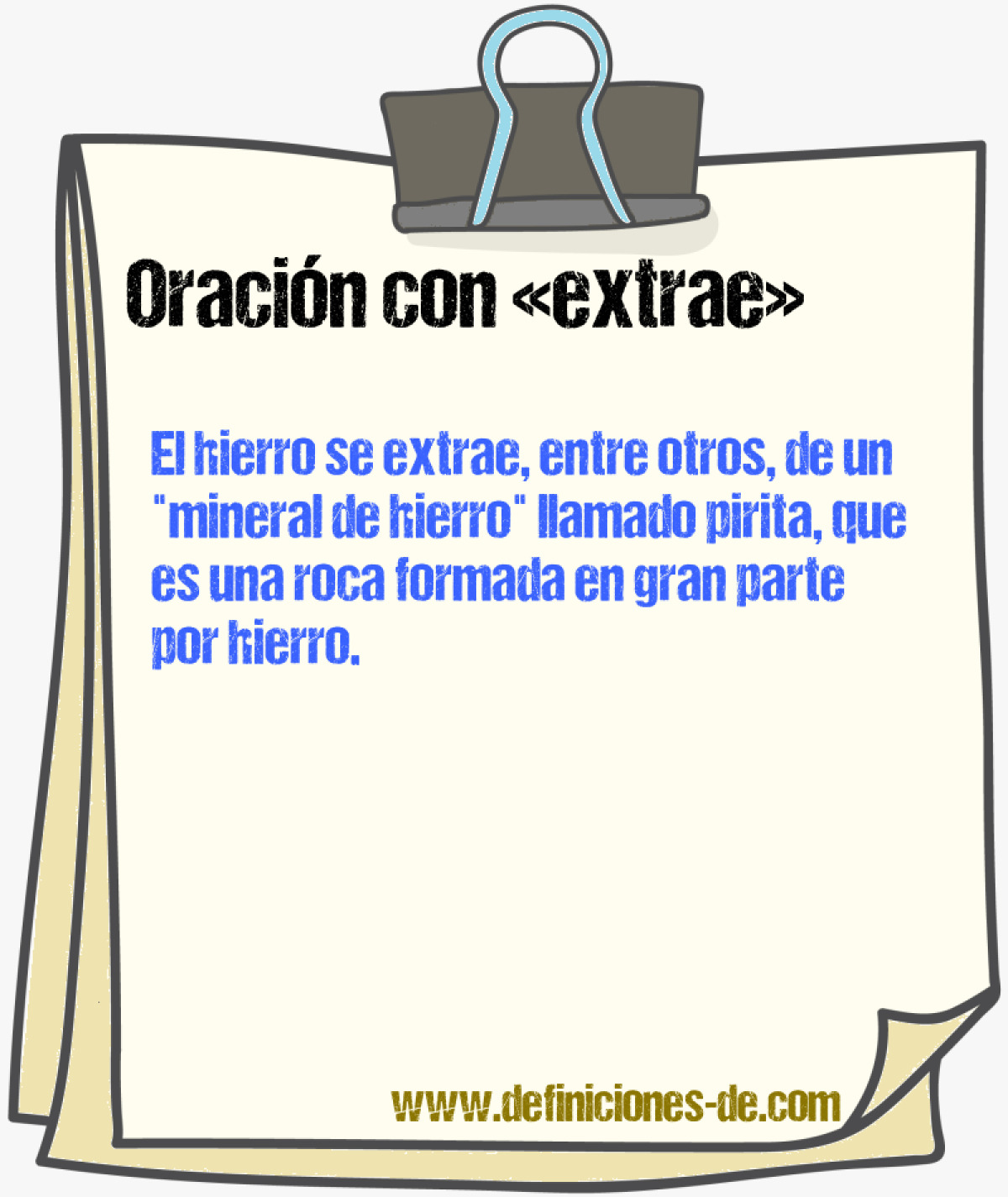 Ejemplos de oraciones con extrae