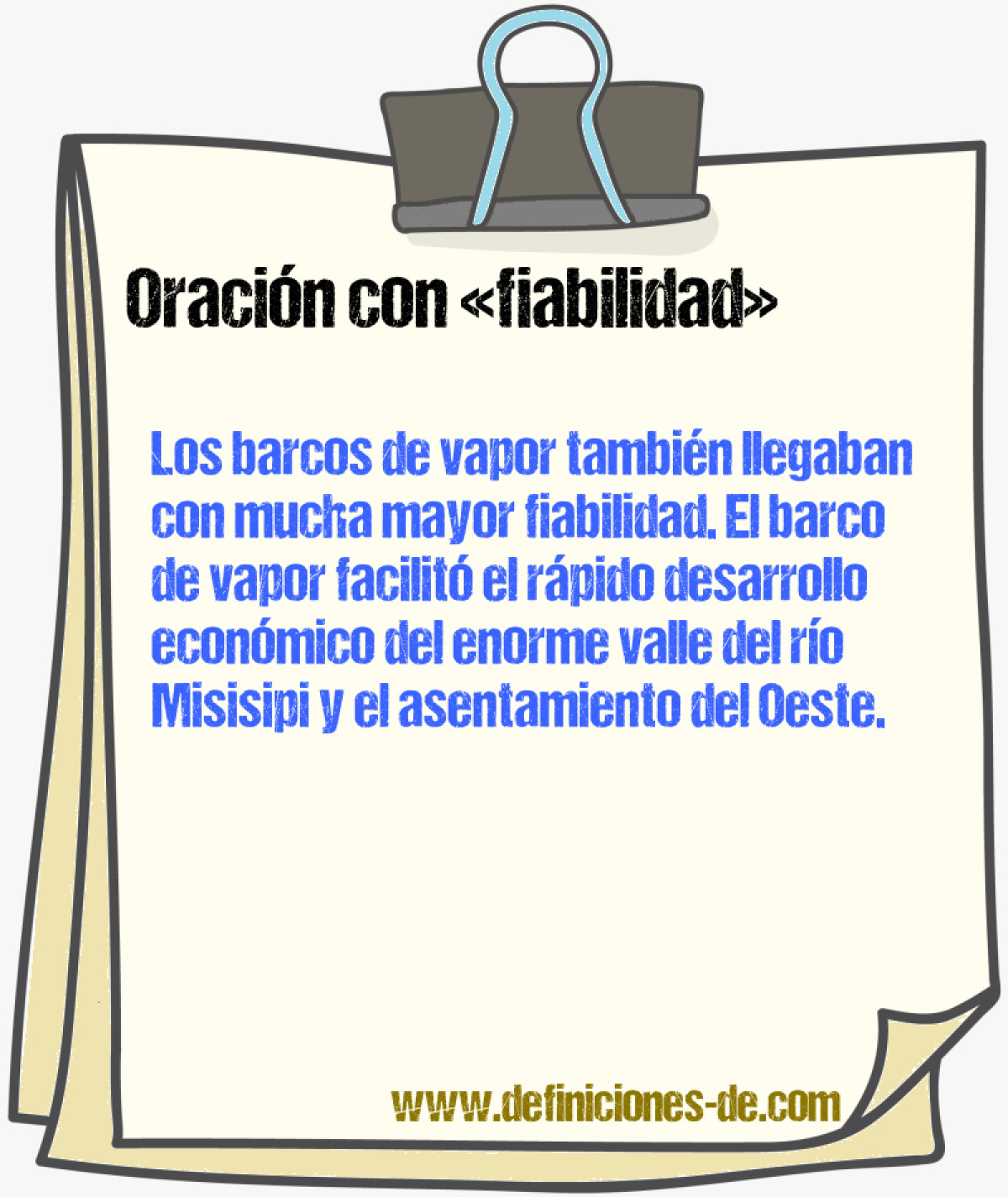 Ejemplos de oraciones con fiabilidad