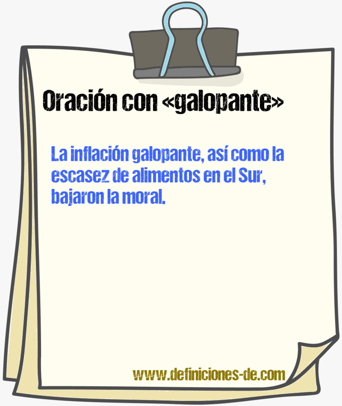 Ejemplos de oraciones con galopante