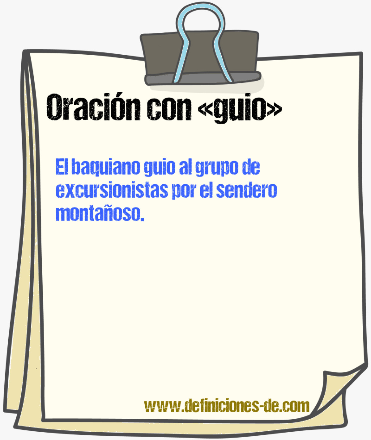 Ejemplos de oraciones con guio