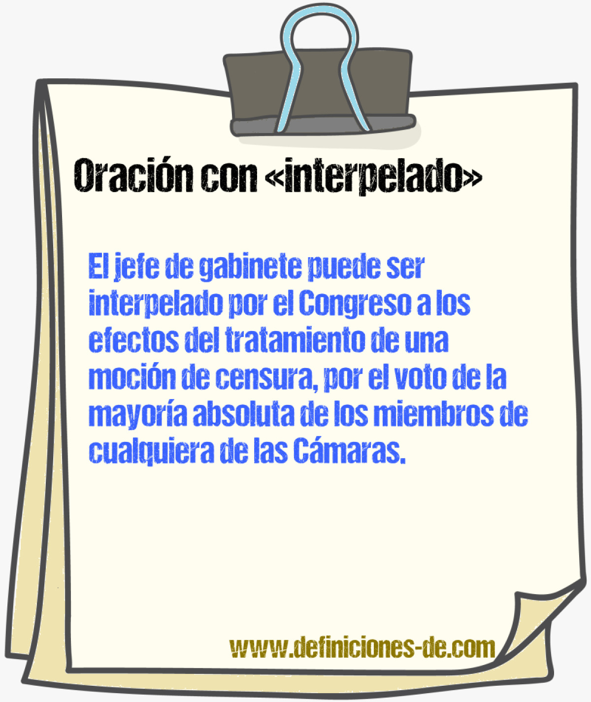 Ejemplos de oraciones con interpelado