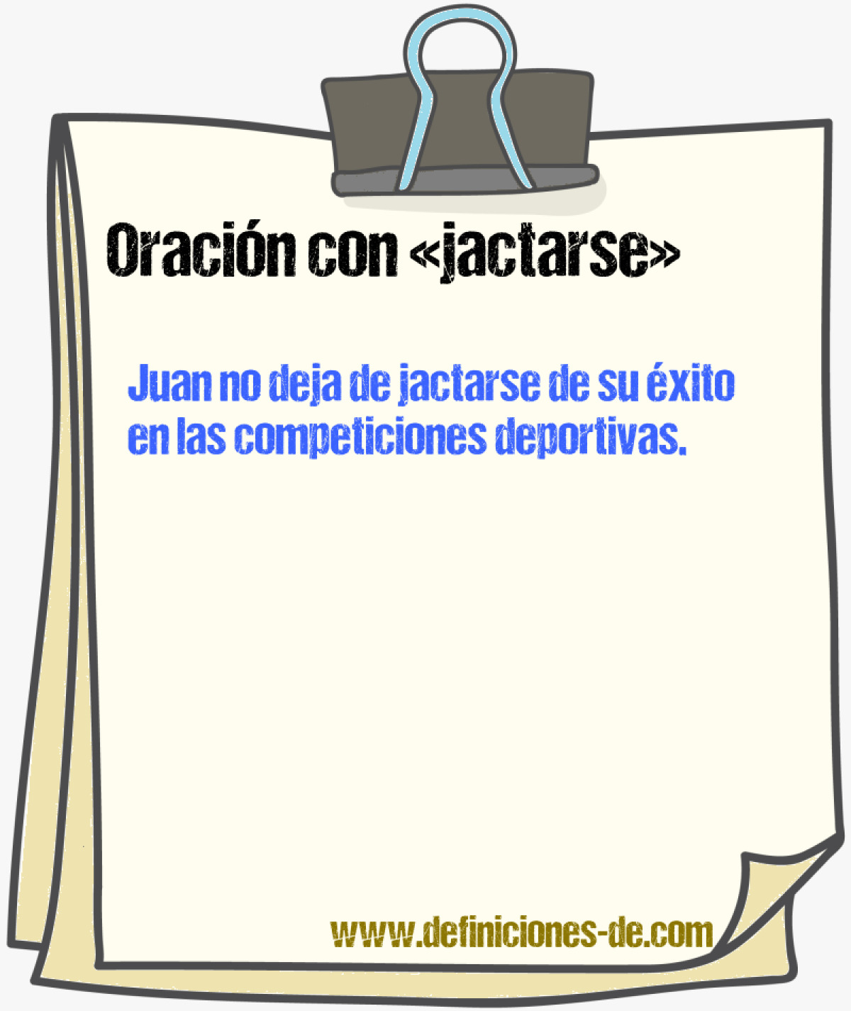 Ejemplos de oraciones con jactarse