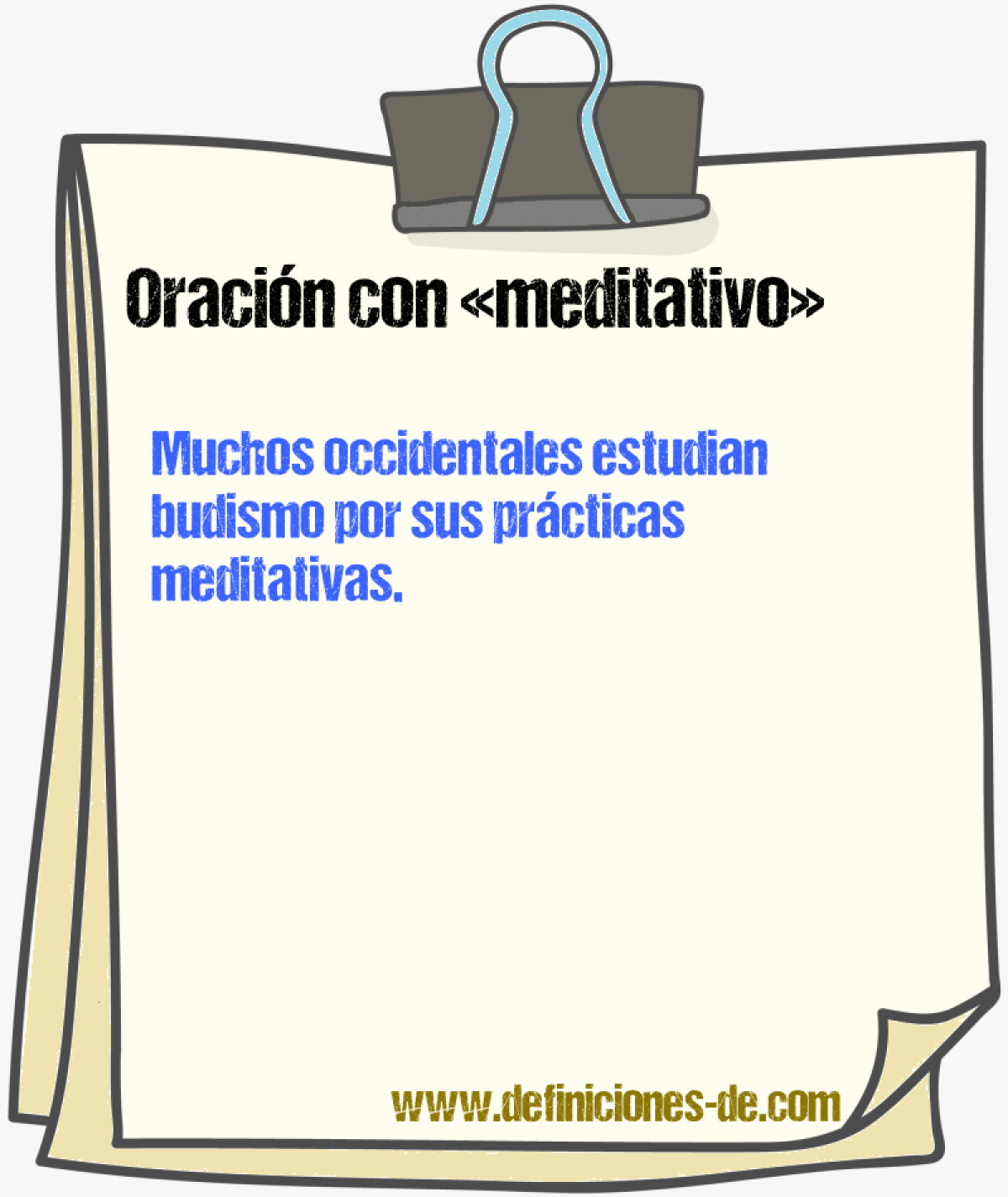 Ejemplos de oraciones con meditativo