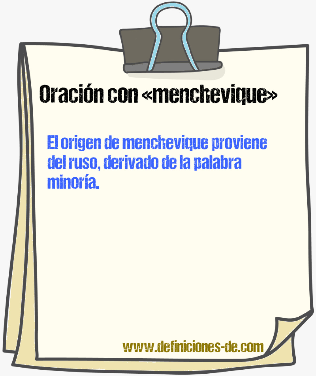 Ejemplos de oraciones con menchevique