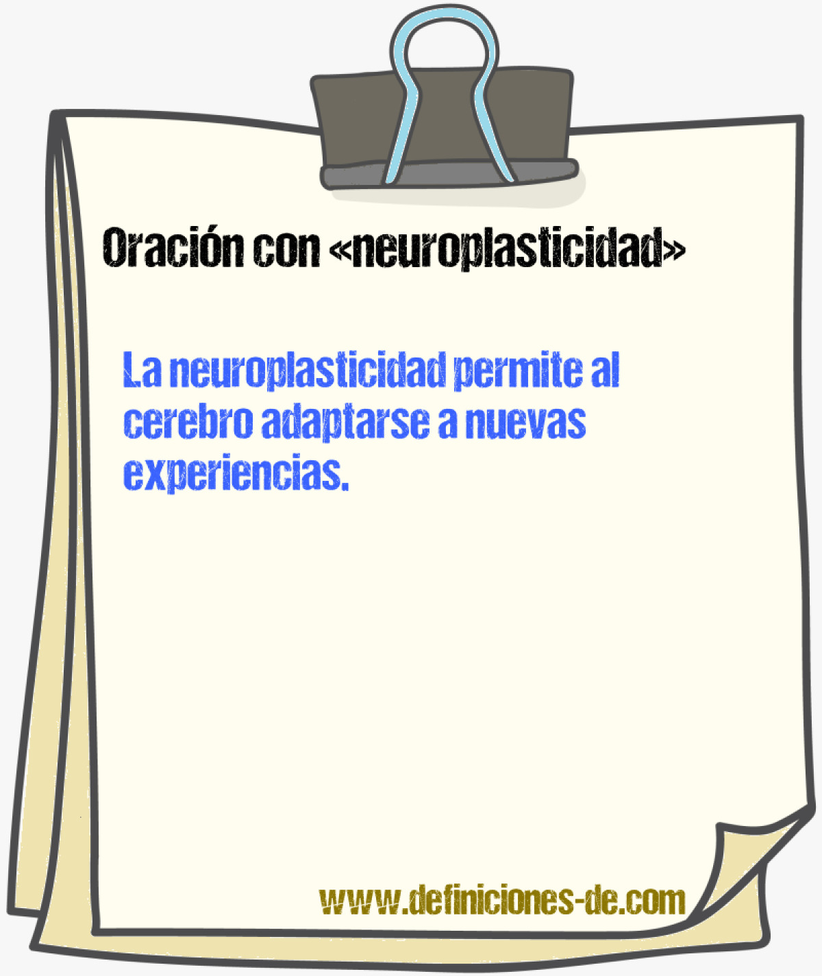 Ejemplos de oraciones con neuroplasticidad