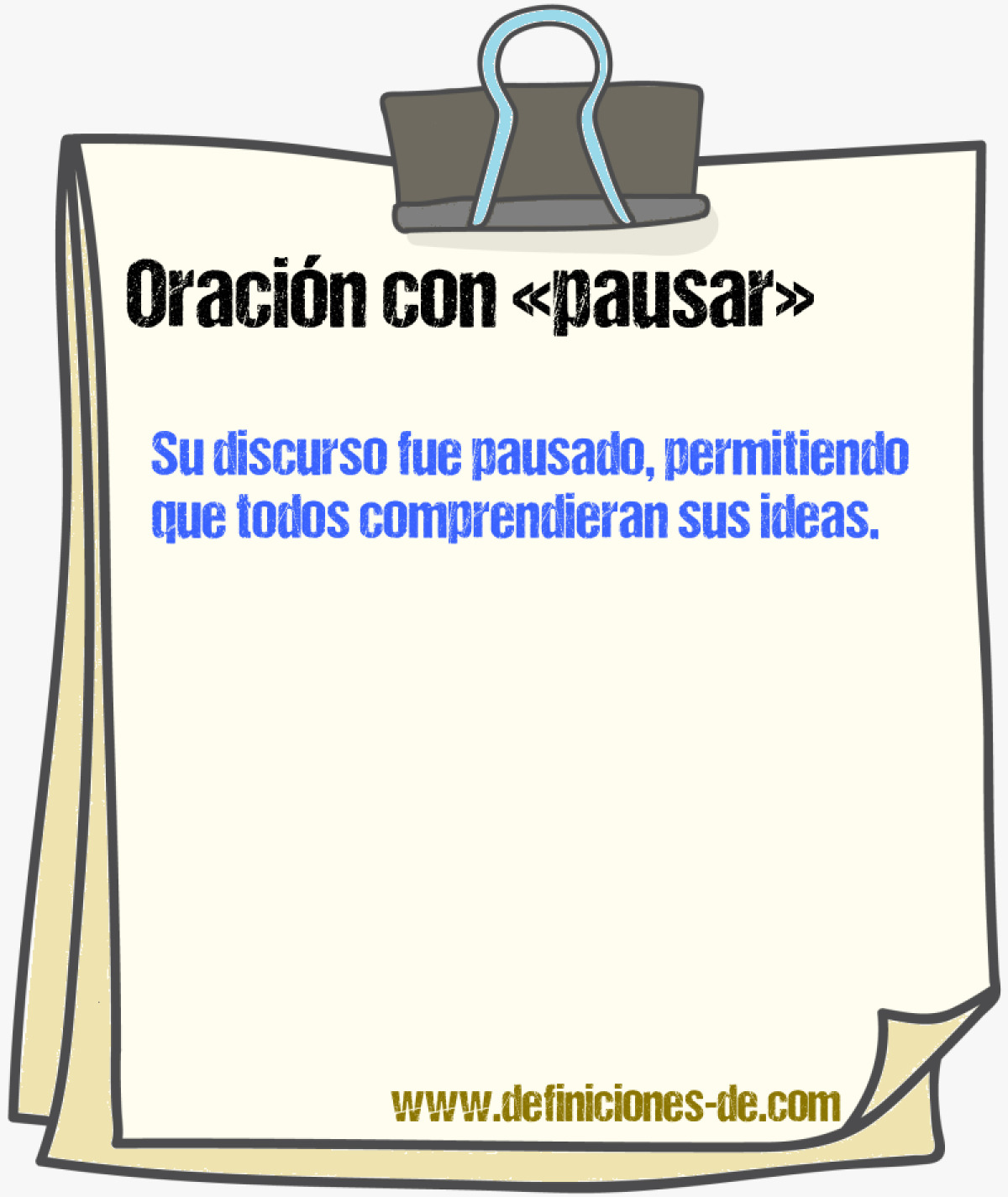 Ejemplos de oraciones con pausar