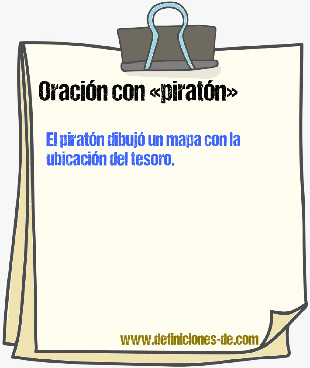 Ejemplos de oraciones con piratn