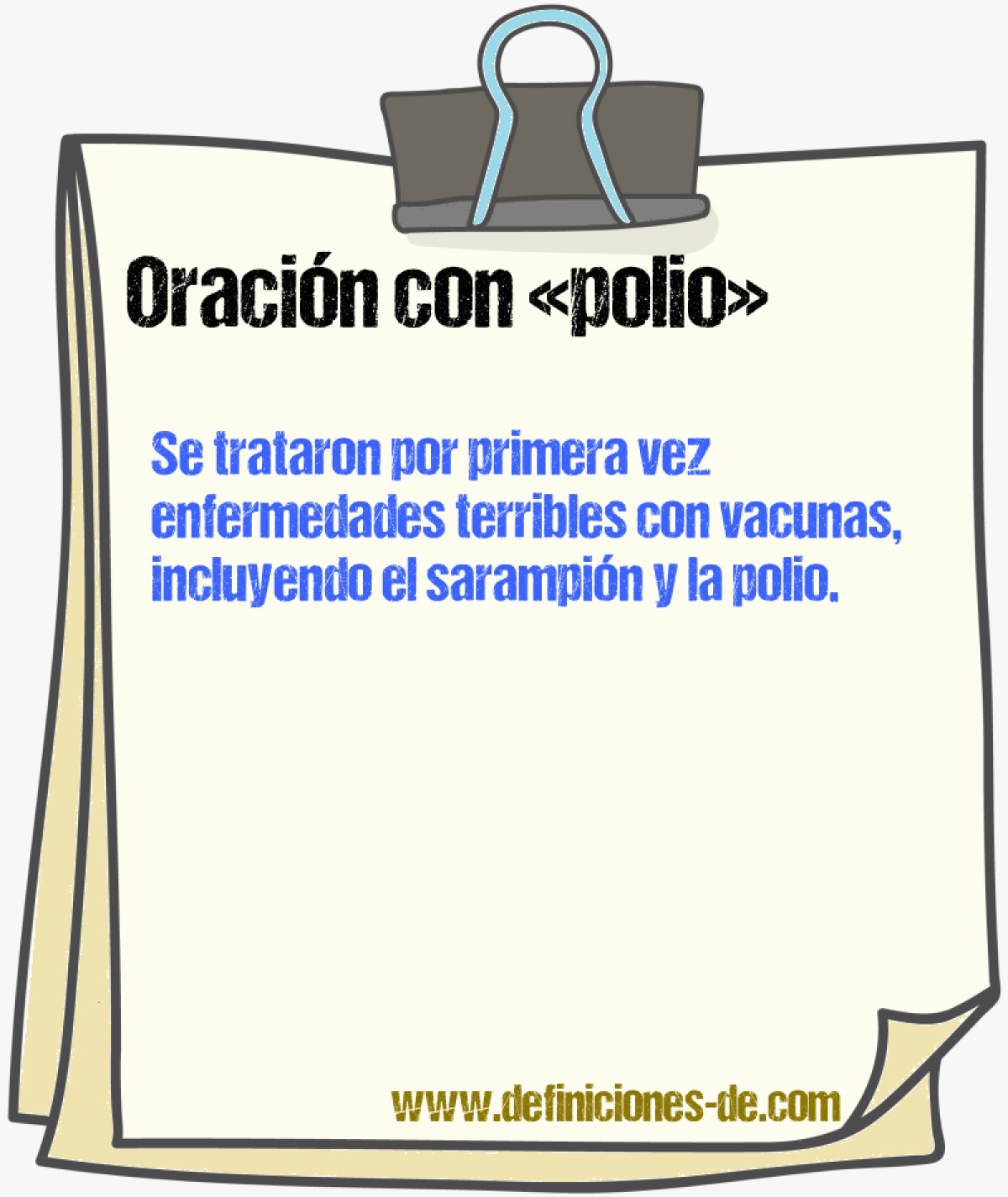 Ejemplos de oraciones con polio