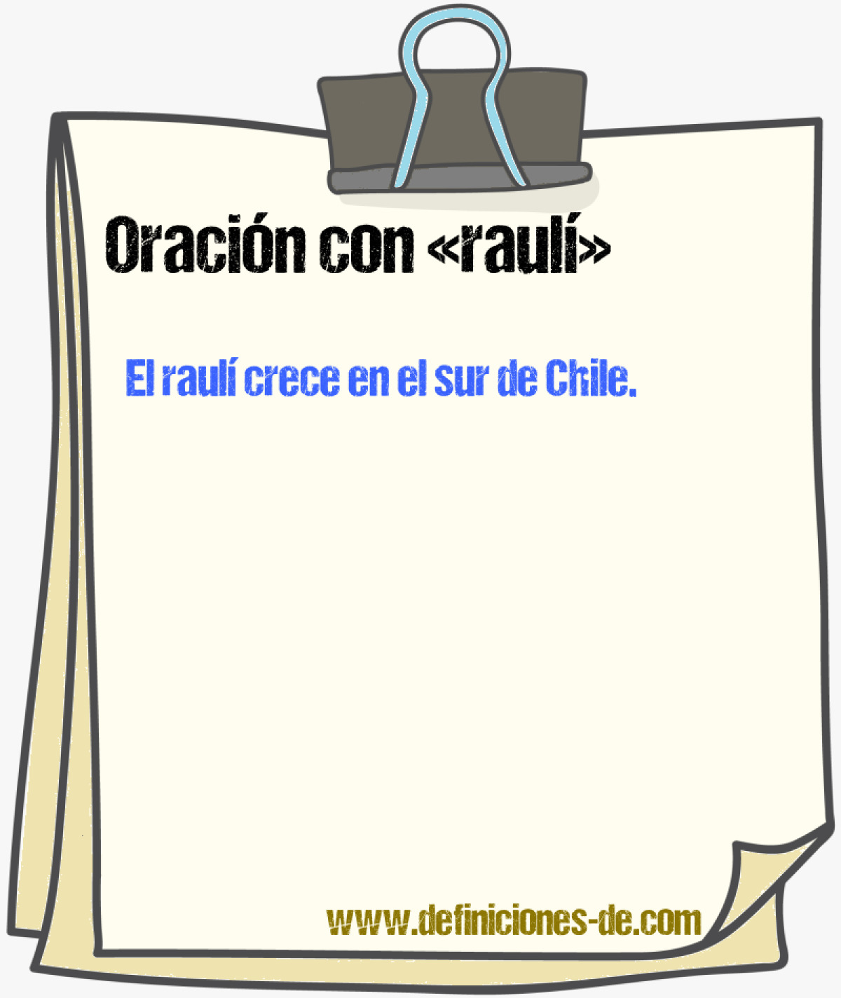 Ejemplos de oraciones con raul