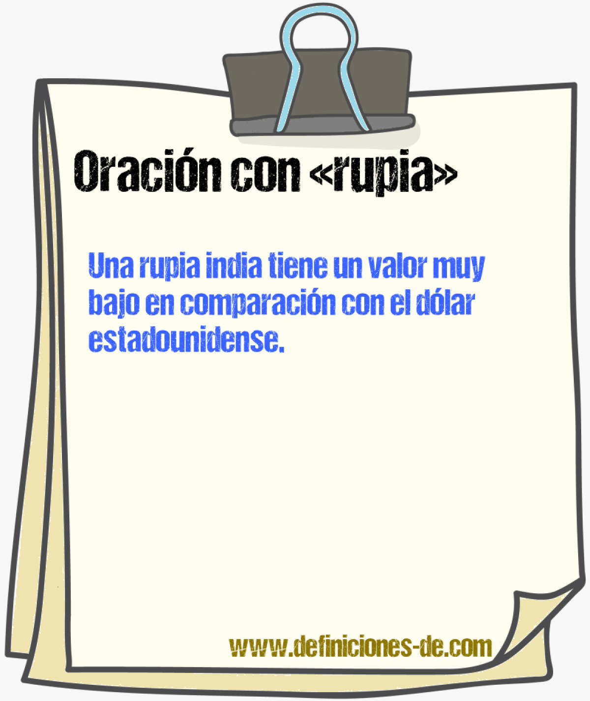 Ejemplos de oraciones con rupia