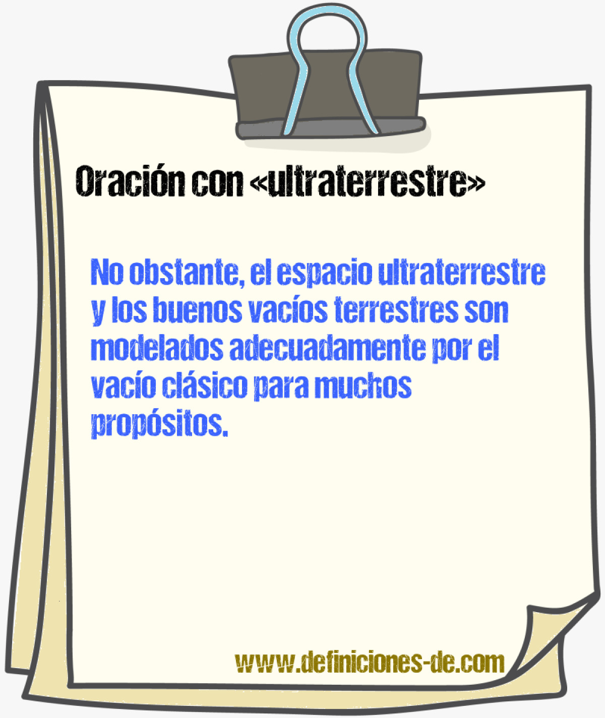 Ejemplos de oraciones con ultraterrestre